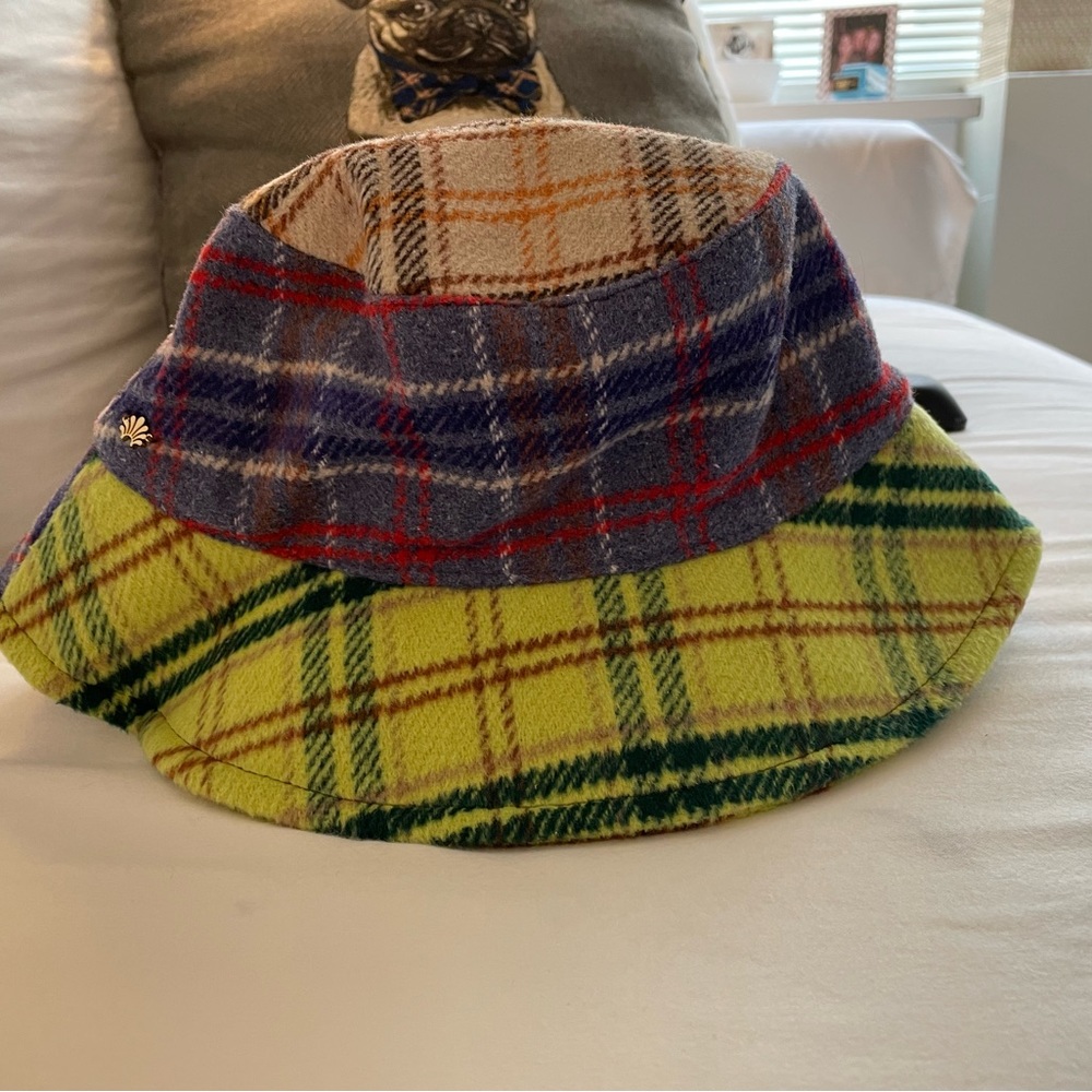 Lele sadoughi plaid bucket hat